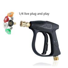 Load image into Gallery viewer, Automobile Motorcycles Car Wash Maintenance Water Gun Snow Foam Lance Pressure Car Washer With 5pcs Soap Spray Nozzles Socket