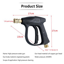 Load image into Gallery viewer, Automobile Motorcycles Car Wash Maintenance Water Gun Snow Foam Lance Pressure Car Washer With 5pcs Soap Spray Nozzles Socket