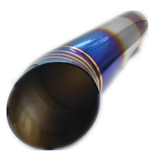 Load image into Gallery viewer, Automobile and motorcycle exhaust pipe muffler tailpipe general stainless steel 304 63 turn 76mm baking blue muffler tailpipe