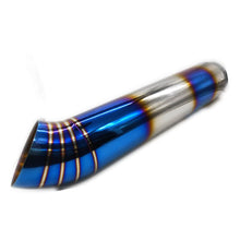 Load image into Gallery viewer, Automobile and motorcycle exhaust pipe muffler tailpipe general stainless steel 304 63 turn 76mm baking blue muffler tailpipe