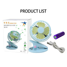 Load image into Gallery viewer, Automobiles Motorcycles Trunk Mini Fan Usb Rechargeable Car Home 360 Degree Clip Fan Student Portable Silent Fan