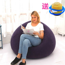 Load image into Gallery viewer, Bling Sequins Inflatable Sofa Lazy Couch Transparent Air Cushion Sofa Outdoor Beach Fashion Chair Cute Recliner Bearing 200kg