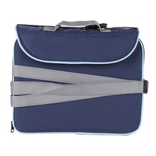 Load image into Gallery viewer, Blue portable folding dining chair seat 30 * 25 * 8cm (11.8 x 9.8 x 3.1 inches) Booster Luggage Folding Seat Highcha