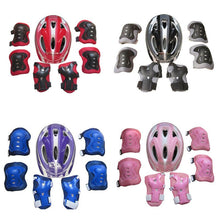 Load image into Gallery viewer, Boys Girls Kids Safety Helmet &amp; Knee &amp; Elbow Pad Set For Cycling Skate Bike Apparel Accessories