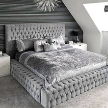 Load image into Gallery viewer, CBMMART Fabric flannel bed king size bed double bed children bed and living room sofas