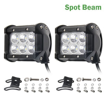 Load image into Gallery viewer, COLIGHT 4 Inch 18W LED Work Light LED 12V Bar Light Automobiles for Lada Motorcycle Tractor Boat Off Road 4WD 4x4 Truck SUV ATV