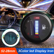 Load image into Gallery viewer, Car Fuel Gauge LED Fuel Level moto Meter Gauge Fuel Level Sensor 12V Motorcycle Automobile Aluminum Alloy Car Styling