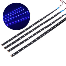 Load image into Gallery viewer, Car Light Auto Motorcycle Truck Flexible Strip Automobile Waterproof Decor Light-emitting Diode Lamp Accessories 4Pcs 30cm 15LED