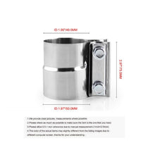 Load image into Gallery viewer, Car Preformed Exhaust Stainless Steel Lap Joint Band Clamp Automobile Professional Spare Parts Motorcycle Exhaust System