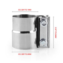 Load image into Gallery viewer, Car Preformed Exhaust Stainless Steel Lap Joint Band Clamp Automobile Professional Spare Parts Motorcycle Exhaust System