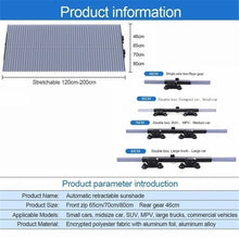 Load image into Gallery viewer, Car Retractable Windshield Anti-UV Car Window Shade Car Front Sun Block Auto Rear Window Foldable Curtain 46/65/70/cm Sunshade
