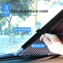 Load image into Gallery viewer, Car Retractable Windshield Anti-UV Car Window Shade Car Front Sun Block Auto Rear Window Foldable Curtain 46/65/70/cm Sunshade