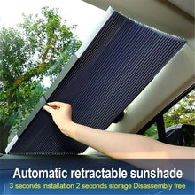 Load image into Gallery viewer, Car Retractable Windshield Anti-UV Car Window Shade Car Front Sun Block Auto Rear Window Foldable Curtain 46/65/70/cm Sunshade