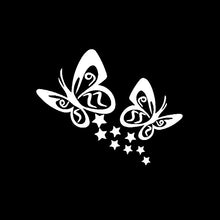 Load image into Gallery viewer, Car Sticker BUTTERFLY and Stars Flower Automobiles Motorcycle Exterior Accessories Vinyl Decals for Bmw Auti Vw GTI,14cm*11cm