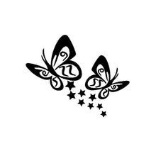 Load image into Gallery viewer, Car Sticker BUTTERFLY and Stars Flower Automobiles Motorcycle Exterior Accessories Vinyl Decals for Bmw Auti Vw GTI,14cm*11cm
