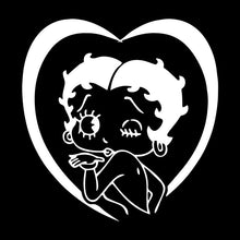 Load image into Gallery viewer, Car Sticker Betty Boop Bumper Trunk Decoration Creative Automobiles &amp; Motorcycles Exterior Accessories Vinyl Decal,17cm*16.6cm