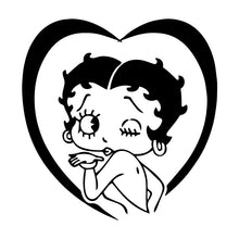 Load image into Gallery viewer, Car Sticker Betty Boop Bumper Trunk Decoration Creative Automobiles &amp; Motorcycles Exterior Accessories Vinyl Decal,17cm*16.6cm
