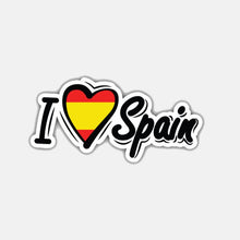 Load image into Gallery viewer, Car Sticker Creative I Love Spain Flag Automobiles Motorcycles Exterior Accessories Cover Scratches Vinyl Decal,12cm*6cm