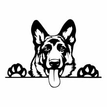 Load image into Gallery viewer, Car Sticker FUNNY Modern Art Funny Animal German Shepherd Dog Automobiles Motorcycles Exterior Accessories Vinyl Decal,17cm*12cm