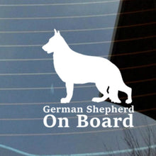 Load image into Gallery viewer, Car Sticker Funny German Shepherd on Board Automobiles Motorcycles Exterior Accessories for BMW VW Audi Octavia Gti,16cm*15cm