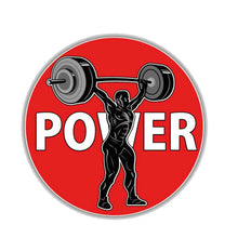Load image into Gallery viewer, Car Sticker Funny High Quality Power Gym Label Automobiles Motorcycles Exterior Accessories PVC Decal,12cm*12cm