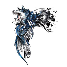 Load image into Gallery viewer, Car Sticker Funny Wolf and Feather Fashion Automobiles Motorcycles Exterior Accessories PVC Decal,18cm*13.4cm