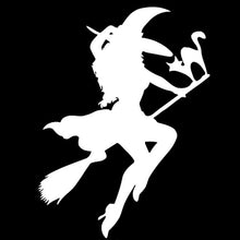 Load image into Gallery viewer, Car Sticker Halloween Witch Flying On Broom Automobiles Motorcycles Exterior Accessories Vinyl Decal,16cm*11.7cm