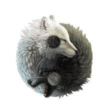 Load image into Gallery viewer, Car Sticker Personality Yin Yang wolf Automobiles Motorcycles Exterior Accessories PVC Decal,14cm*12.8cm