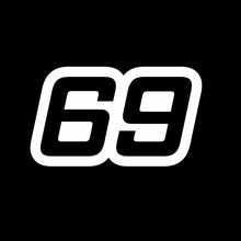 Load image into Gallery viewer, Car Sticker Personalized Number 69 Vinyl Graphical Automobiles Motorcycles Exterior Accessories Vinyl Decal,16cm*8.8cm