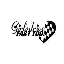 Load image into Gallery viewer, Car Sticker Sexy Girl Drive Fast Too Fashion Heart Style Automobiles Motorcycles Exterior Accessories Vinyl Decals,15cm*7.7cm