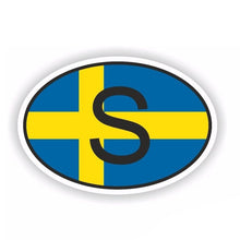 Load image into Gallery viewer, Car Sticker Sweden S Funny Country Code Helmet Automobiles Motorcycles Exterior Accessories PVC Decal,16cm*10.6cm