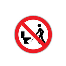 Load image into Gallery viewer, Car Sticker Warning NO Hit The Toilet Automobiles Motorcycles Exterior Accessories PVC Decal,13cm*13cm