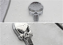 Load image into Gallery viewer, Car Styling 3D Metal The Punisher Skull Emblem Badge Car Stickers and Decals Auto Truck Motorcycle Car Accessories Automobiles