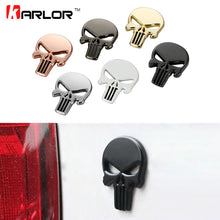Load image into Gallery viewer, Car Styling 3D Metal The Punisher Skull Emblem Badge Car Stickers and Decals Auto Truck Motorcycle Car Accessories Automobiles