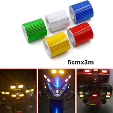 Load image into Gallery viewer, Car Styling 5cmx3m Safety Mark Reflective Tape Sticker Self Adhesive Warning Tape Automobiles Motorcycle Reflective Strip 6color