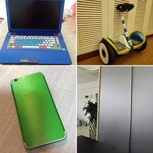 Load image into Gallery viewer, Car Styling Aluminum Brushed Vinyl Film Car Wrap Automobiles Motorcycle Scooter Computer Phone Decals Stickers Film Accessories