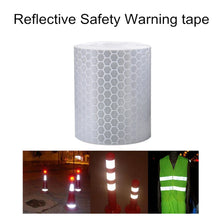 Load image into Gallery viewer, Car Styling white 300cm 2inch x 10ft Car decoration Motorcycle Reflective Tape Stickers Safe Safety Warning Tape For Automobiles