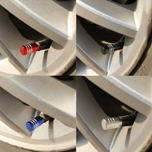 Load image into Gallery viewer, Car Valve Cap 4PCS Automobile Motorcycle Cover Tire Aluminum Alloy Car Cap Wheel Hub Valve Cover Valve Stem Caps Dust Covers