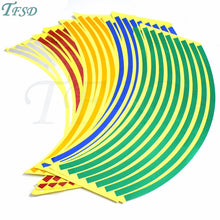Load image into Gallery viewer, Car motorcycle Tire Rim Stickers 17"-19" Reflective Car-Covers Tape Wheel Tyre Sticker Automobile Decors For Yamaha TMAX 500