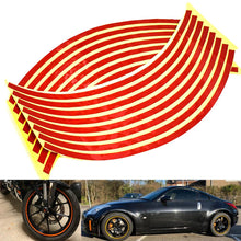 Load image into Gallery viewer, Car motorcycle Tire Rim Stickers 17"-19" Reflective Car-Covers Tape Wheel Tyre Sticker Automobile Decors for Yamaha kawasaki KTM
