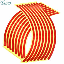 Load image into Gallery viewer, Car motorcycle Tire Rim Stickers 17"-19" Reflective Car-Covers Tape Wheel Tyre Sticker Automobile Decors For Yamaha TMAX 500