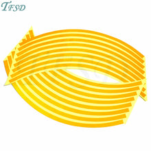 Load image into Gallery viewer, Car-styling motorcycle Tire Rim Stickers 17"-19" Reflective Car-Covers Tape Wheel Tyre Sticker Automobile Decors For Yamaha FZ8