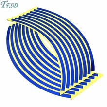 Load image into Gallery viewer, Car-styling motorcycle Tire Rim Stickers 17"-19" Reflective Car-Covers Tape Wheel Tyre Sticker Automobile Decors