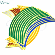 Load image into Gallery viewer, Car-styling motorcycle Tire Rim Stickers 17"-19" Reflective Car-Covers Tape Wheel Tyre Sticker Automobile Decors For Yamaha FZ8