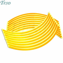 Load image into Gallery viewer, Car-styling motorcycle Tire Rim Stickers 17"-19" Reflective Car-Covers Tape Wheel Tyre Sticker Automobile Decors for Yamaha FZ1