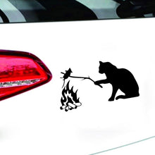 Load image into Gallery viewer, Cat Roast Mouse Waterproof Car Stickers Decals For Automobiles Funny Motorcycle Cars Styling Vinyl Auto Products Wrap Decoration