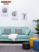 Load image into Gallery viewer, Cloth Art Bench Household Bench, Shoe Change, Shoe Stand, Solid Wood Bench, Simple Fashion Roller Skating Sofa, Bench, Wood Low