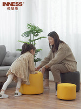 Load image into Gallery viewer, Cloth Art Bench Household Bench, Shoe Change, Shoe Stand, Solid Wood Bench, Simple Fashion Roller Skating Sofa, Bench, Wood Low