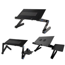 Load image into Gallery viewer, Cooling Laptop Computer Table Bed Aluminum Alloy Foldable Computer Desk iPad Desk Lazy Aluminum Folding Table Dropship