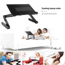 Load image into Gallery viewer, Cooling Laptop Computer Table Bed Aluminum Alloy Foldable Computer Desk iPad Desk Lazy Aluminum Folding Table Dropship